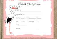 Baby Doll Birth Certificate Template Or With Free Printable regarding Baby Doll Birth Certificate Template