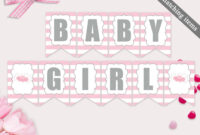Baby Shower Banner Template Printable Tutu Excited Banner in Baby Shower Banner Template