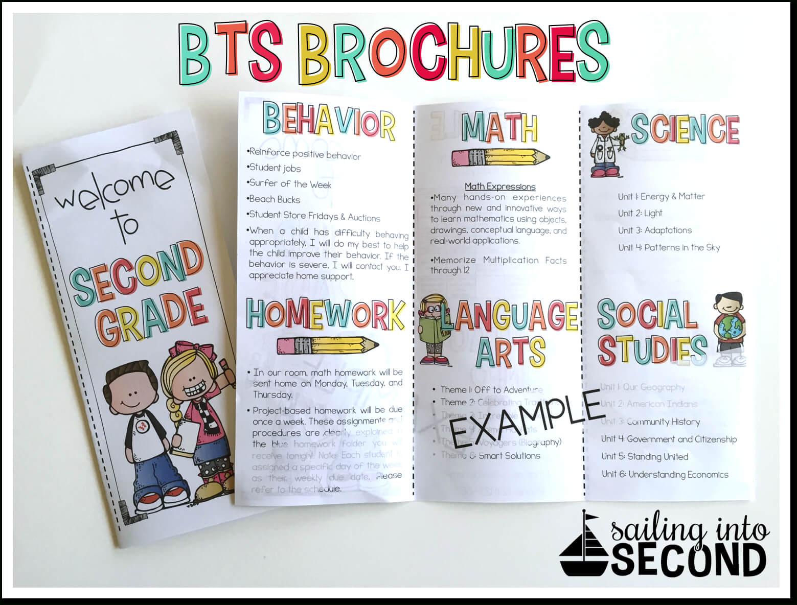 Back To School Night Brochure | Meet The Teacher Template Inside Brochure Templates For School Project