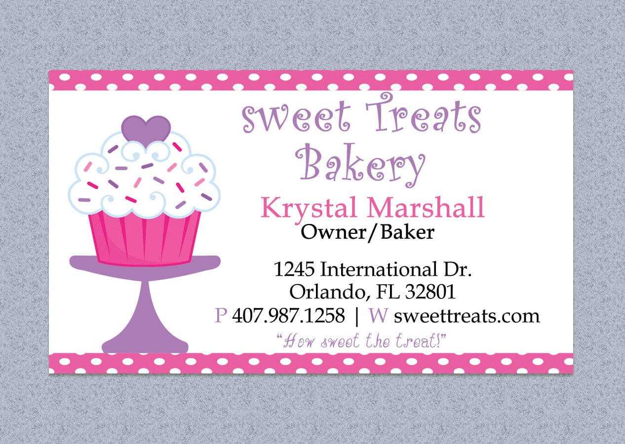 Bakery Business Card Template Free – 28 Images – Cake For Cake Business Cards Templates Free