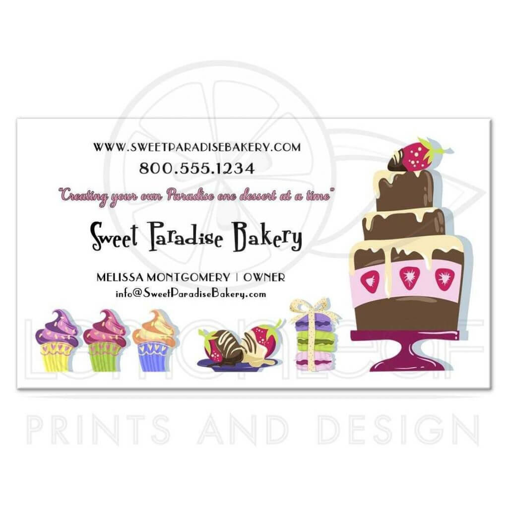 Bakery Business Cards Free Templates Vector Visiting Sample Intended For Cake Business Cards Templates Free