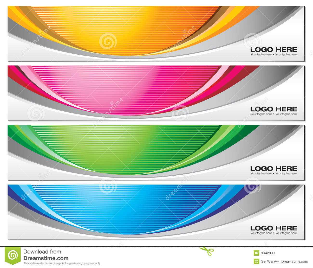 Banner Templates Stock Vector. Illustration Of Vector – 9942309 Intended For Free Online Banner Templates