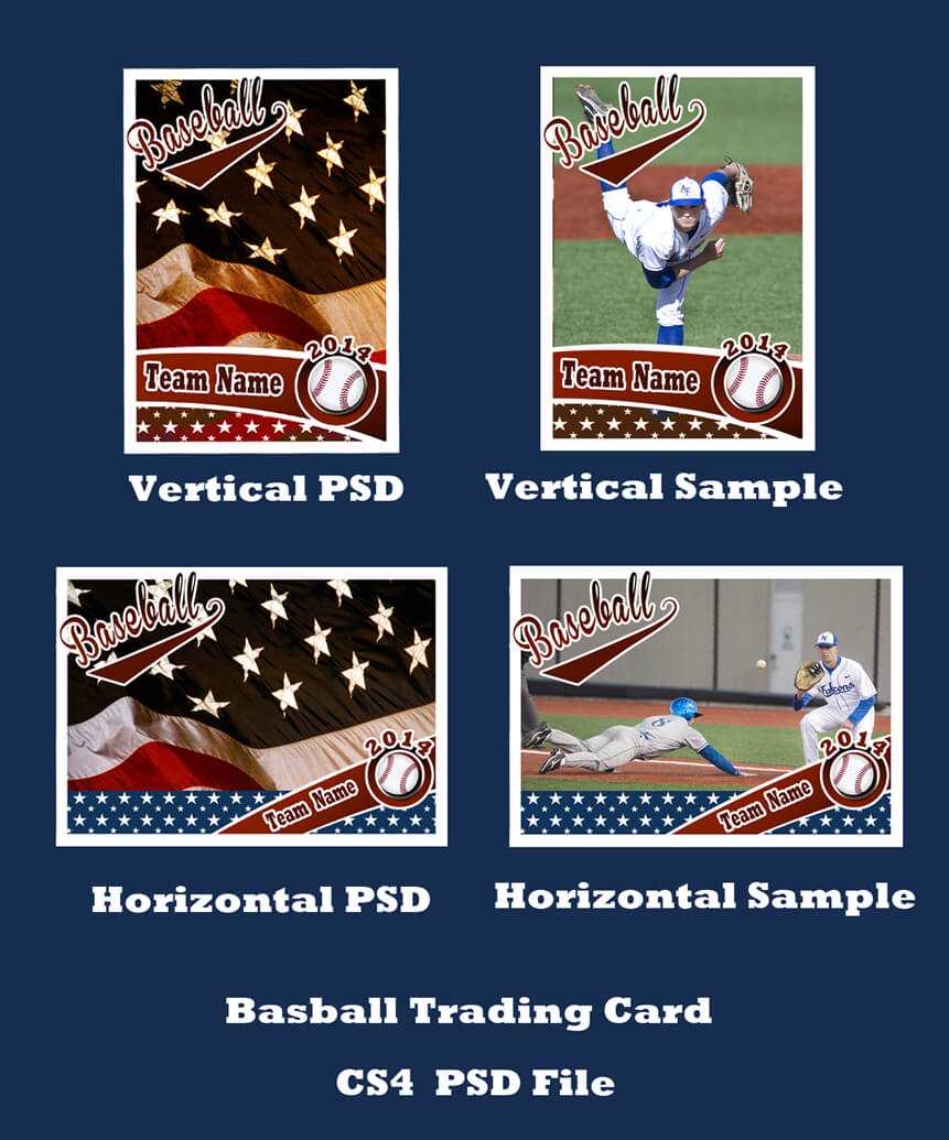 Baseball Card Template Psd