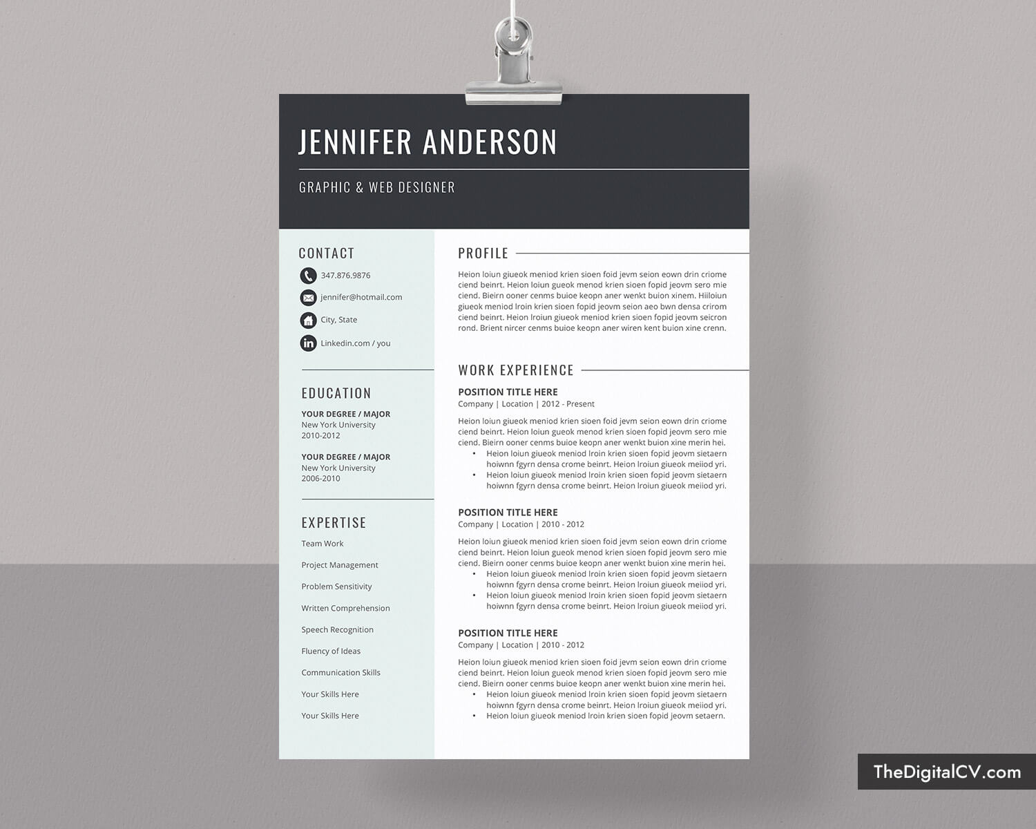 Basic And Simple Resume Template 2019 2020, Cv Template, Cover Letter,  Microsoft Word Resume Template, 1 3 Page, Modern Resume, Creative Resume, Pertaining To Microsoft Word Resumes Templates