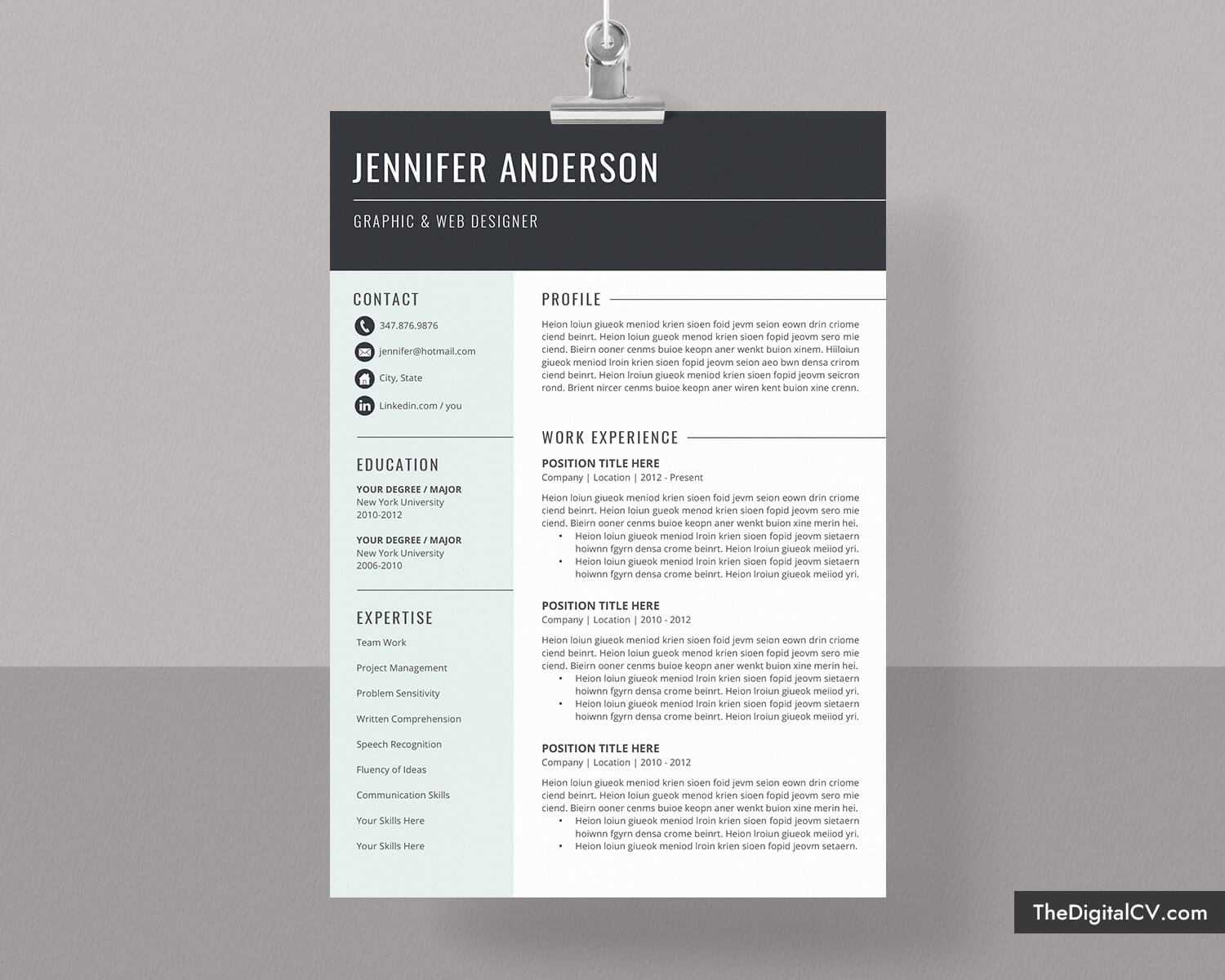 Basic And Simple Resume Template 2019 2020, Cv Template, Cover Letter,  Microsoft Word Resume Template, 1 3 Page, Modern Resume, Creative Resume, Pertaining To Microsoft Word Resumes Templates