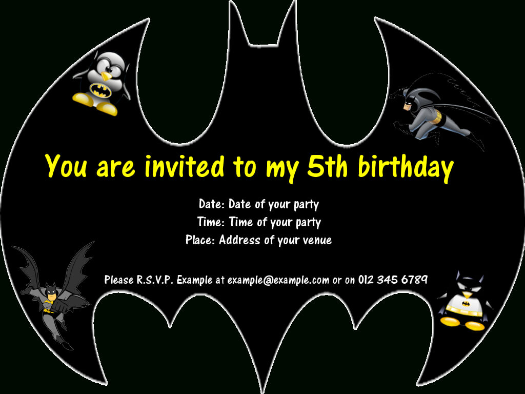 Batman Party Invitations … | Birthday In 2019 | Batman With Batman Birthday Card Template