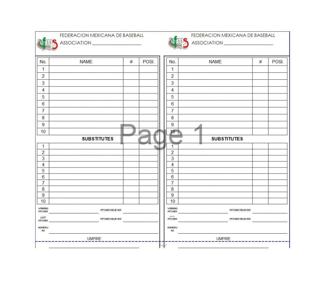 Batting Order Template Lineup Excel Baseball Softball Free With Regard To Baseball Card Size Template