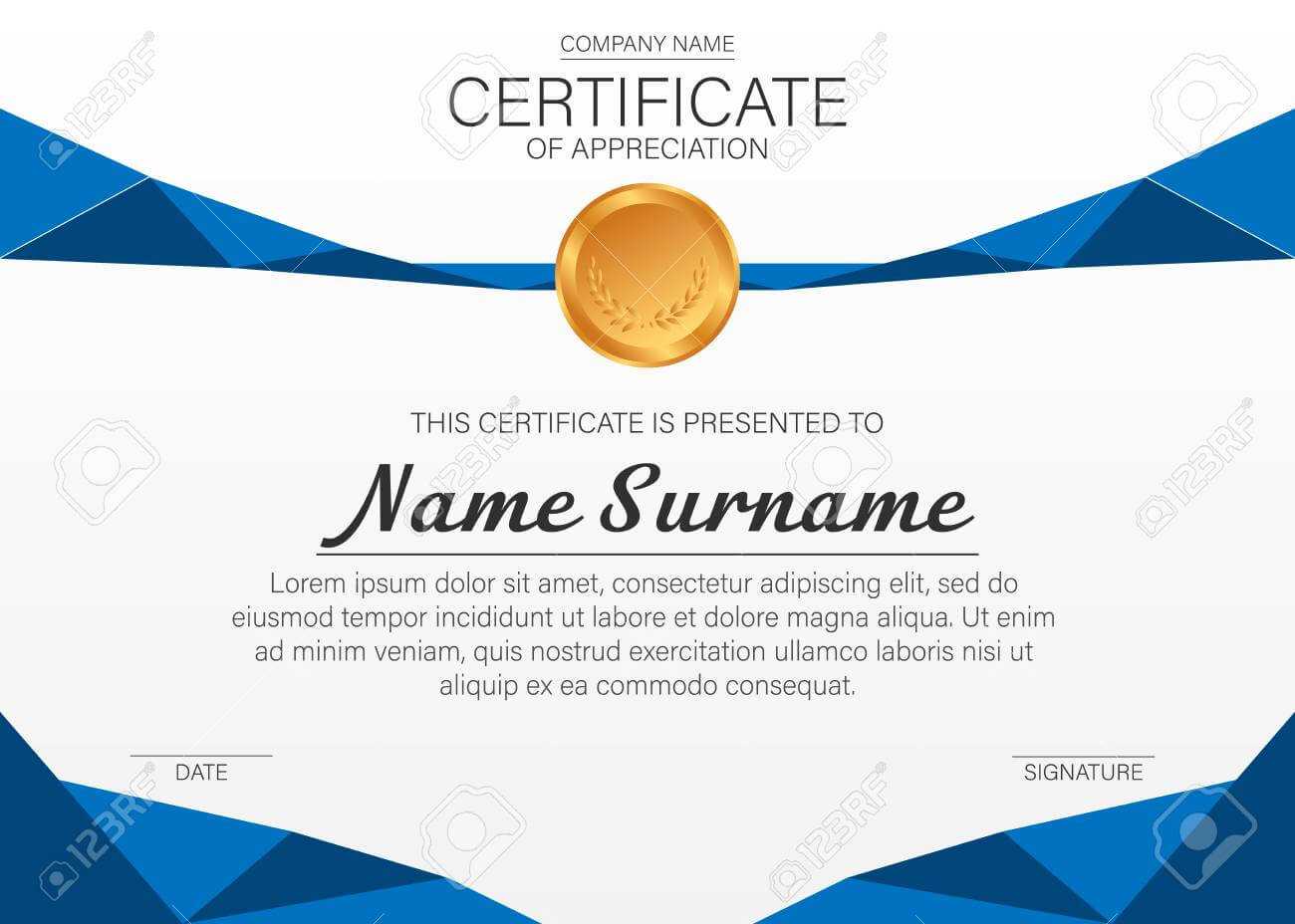 Beautiful Certificate Template. Vector Design For Award, Diploma Throughout Beautiful Certificate Templates