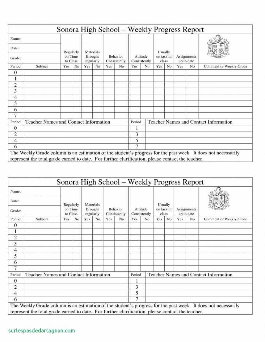 Beautiful Student Progress Report Template Ideas Monthly In Student Progress Report Template