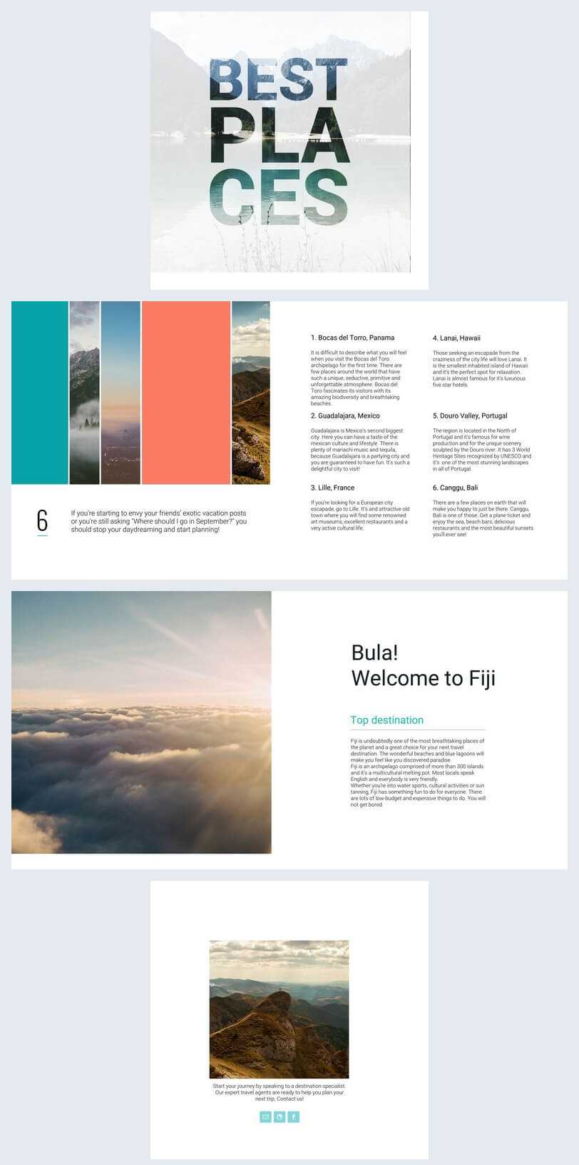 Beautiful Travel Guide Brochure Template – Flipsnack Inside Travel Guide Brochure Template