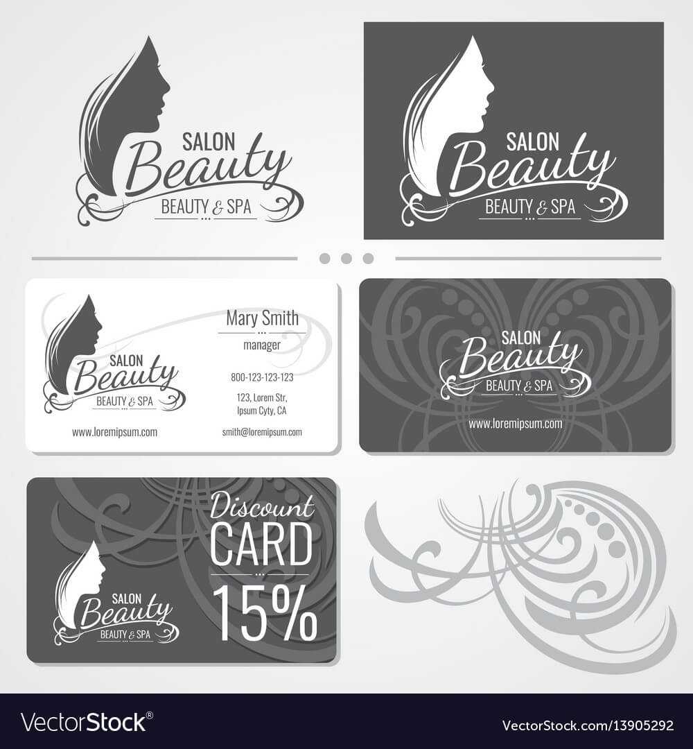 Beauty Salon Business Card Templates With Inside Hair Salon Business Card Template