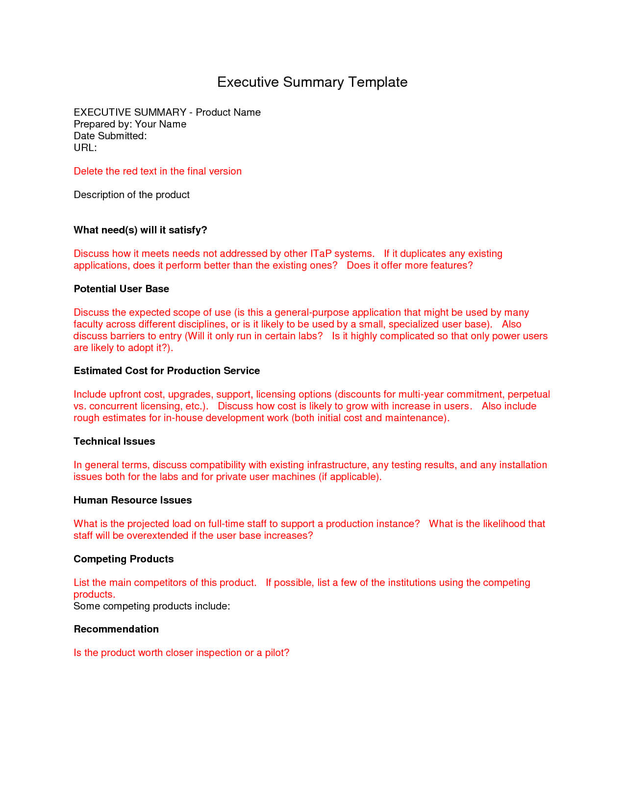 Best Photos Of Executive Report Format Template – Executive In Best Report Format Template