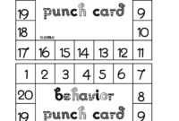 Best Photos Of Student Punch Card Template - Free Printable for Reward Punch Card Template