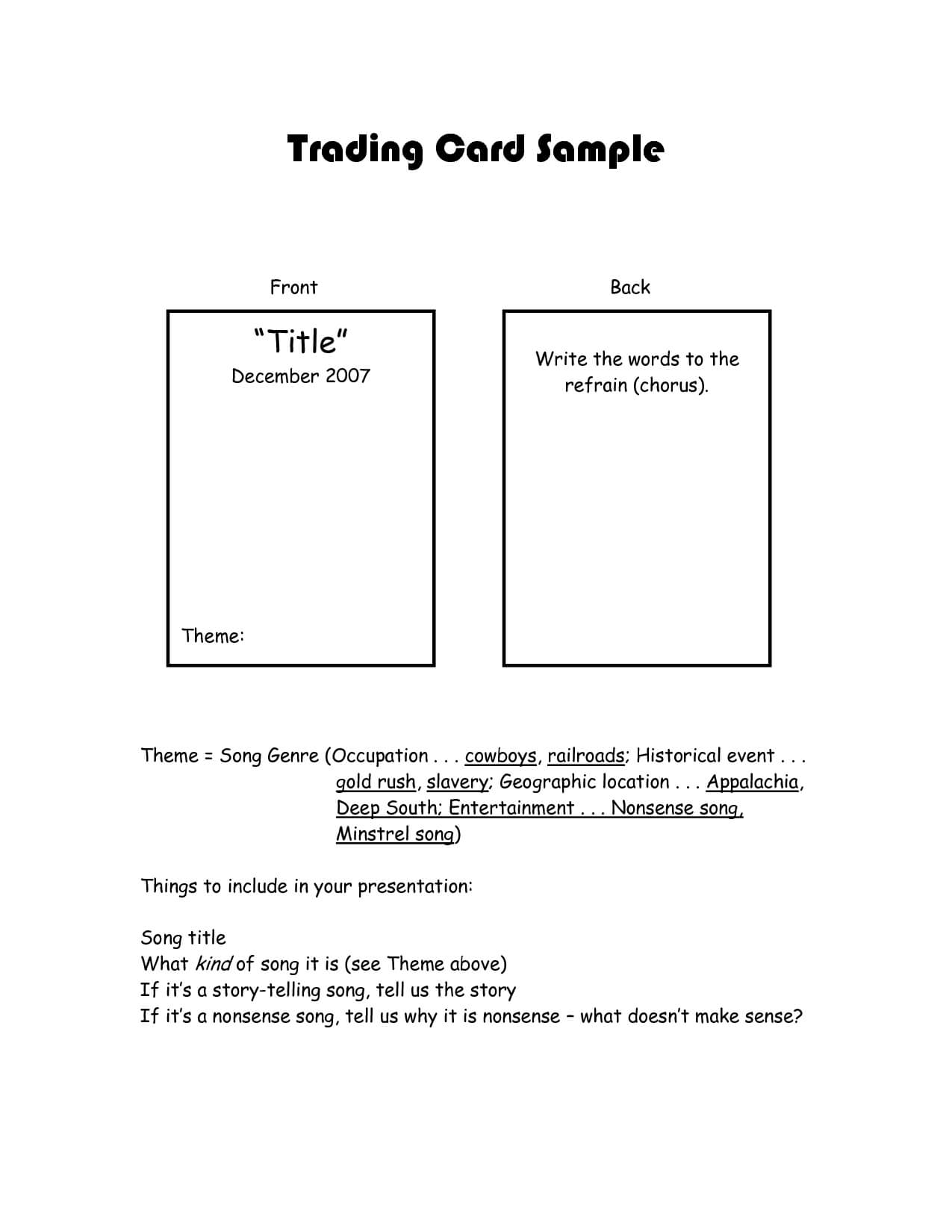 Best Photos Of Trading Card Template For Word – Trading Card Pertaining To Superhero Trading Card Template