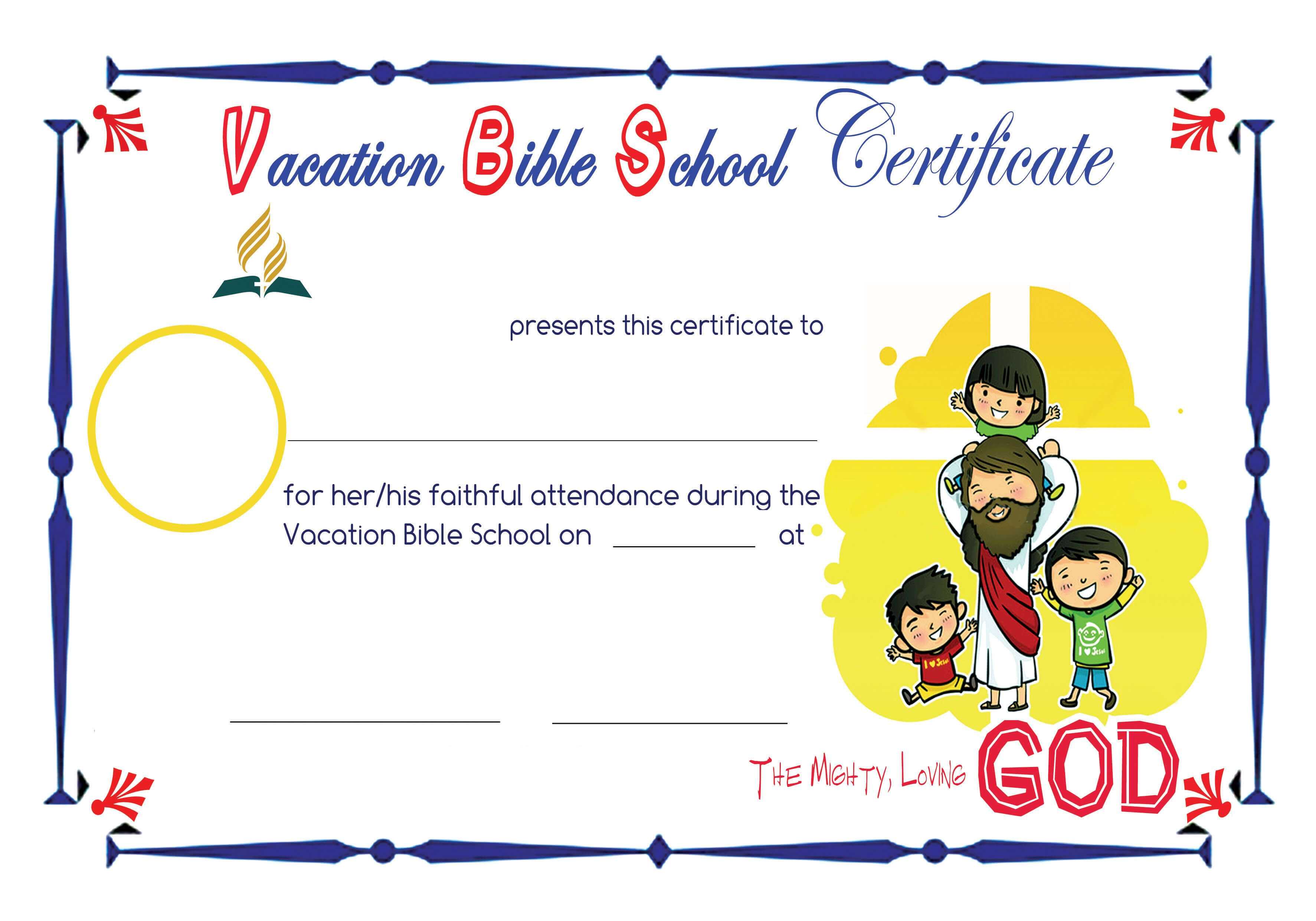 Bible School Certificates Pictures To Pin On Pinterest Regarding Christian Certificate Template