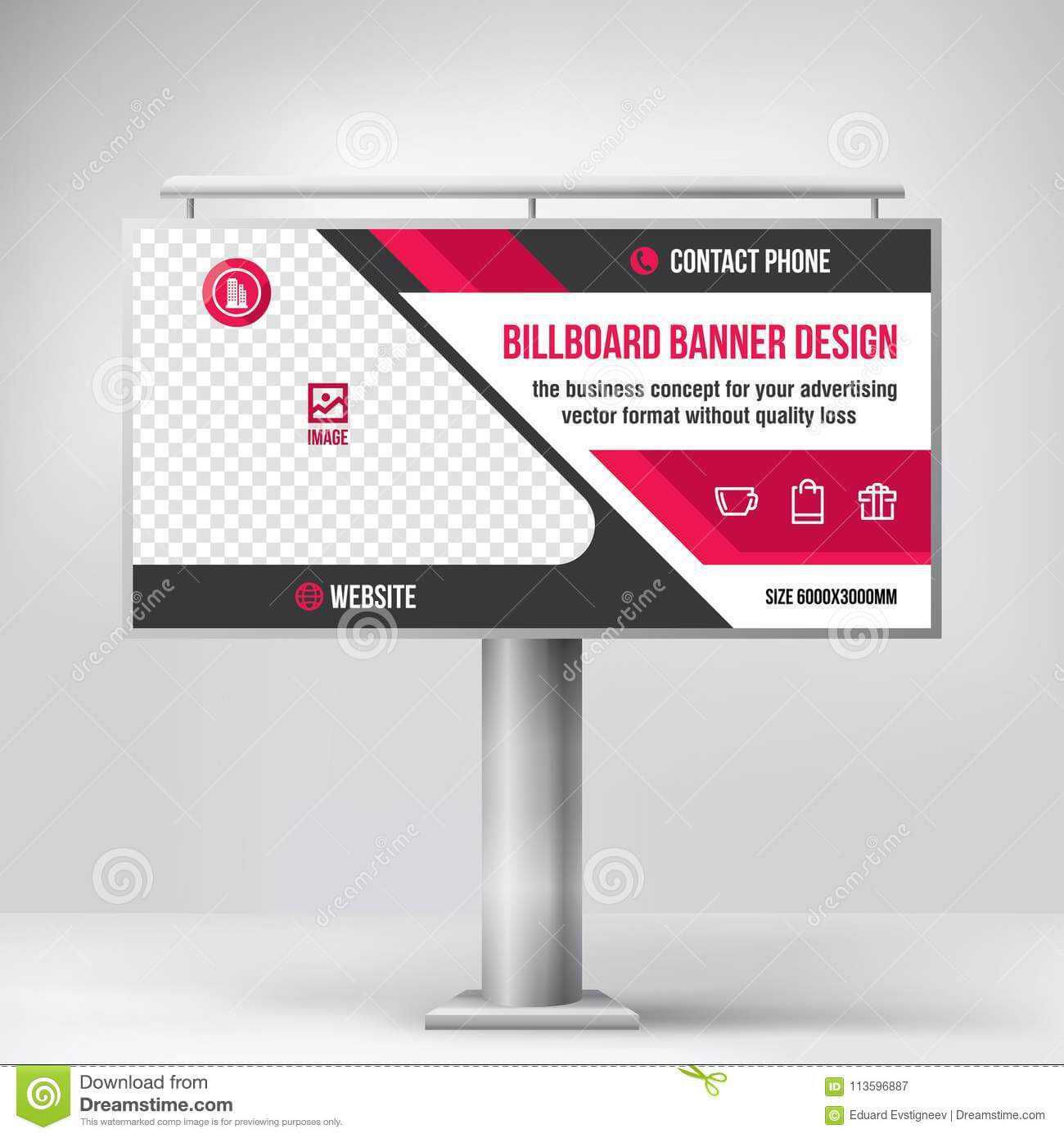 Billboard Design, Template Banner For Outdoor Advertising With Outdoor Banner Design Templates