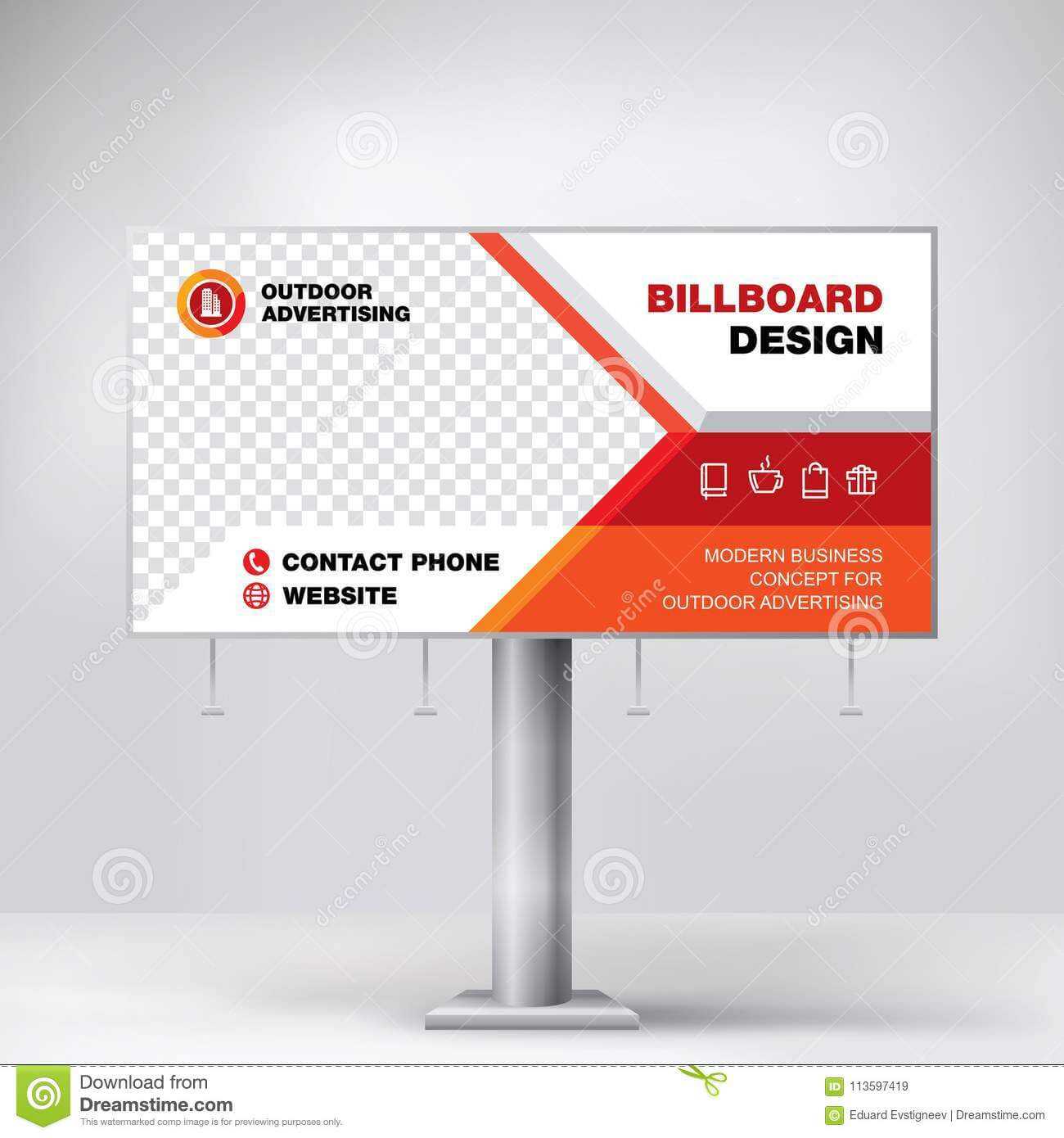 Billboard Design, Template Banner For Outdoor Advertising With Outdoor Banner Design Templates