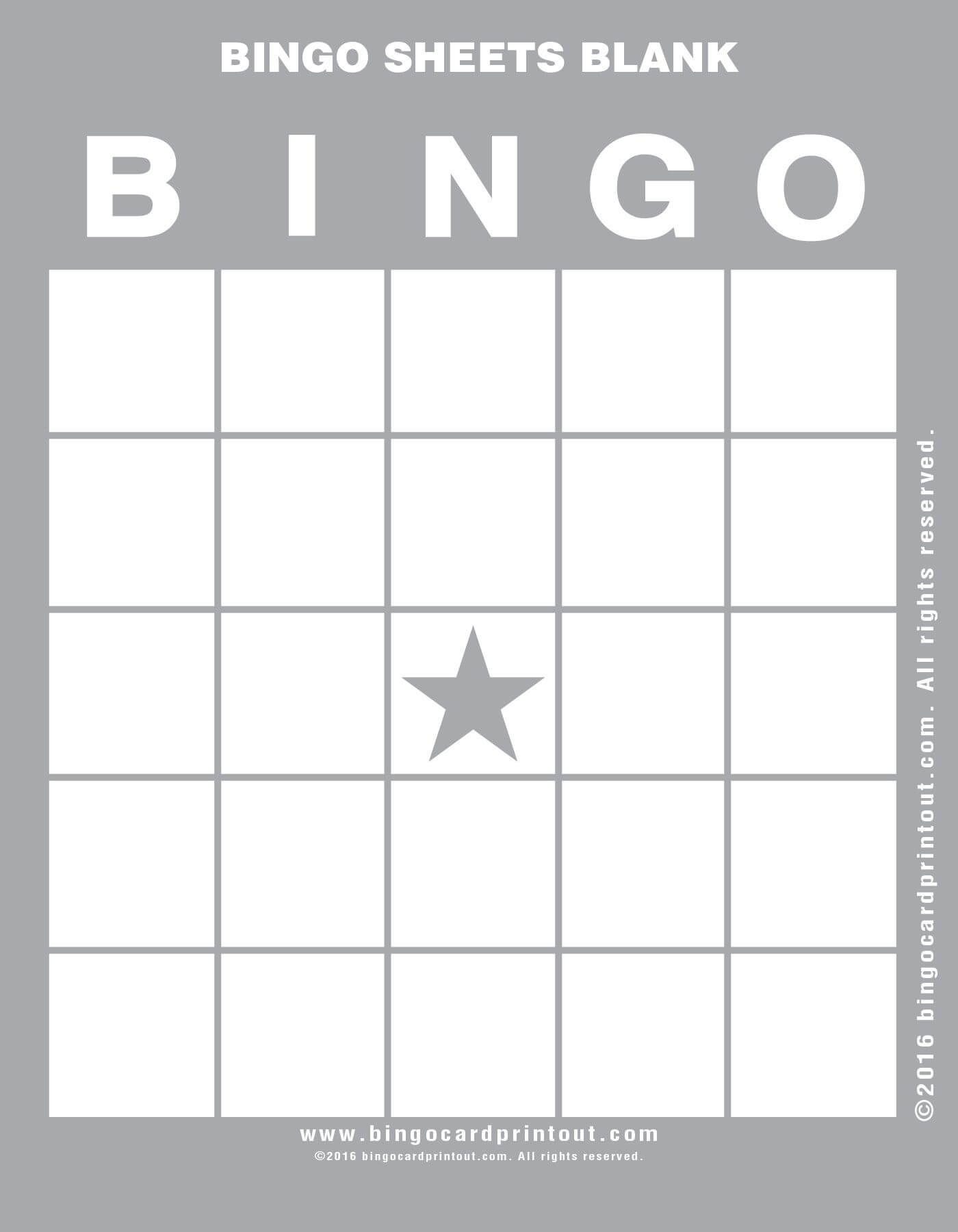 Bingo Sheets Blank 9 | Bingo Sheets Blank In 2019 | Bingo Pertaining To Blank Bingo Template Pdf