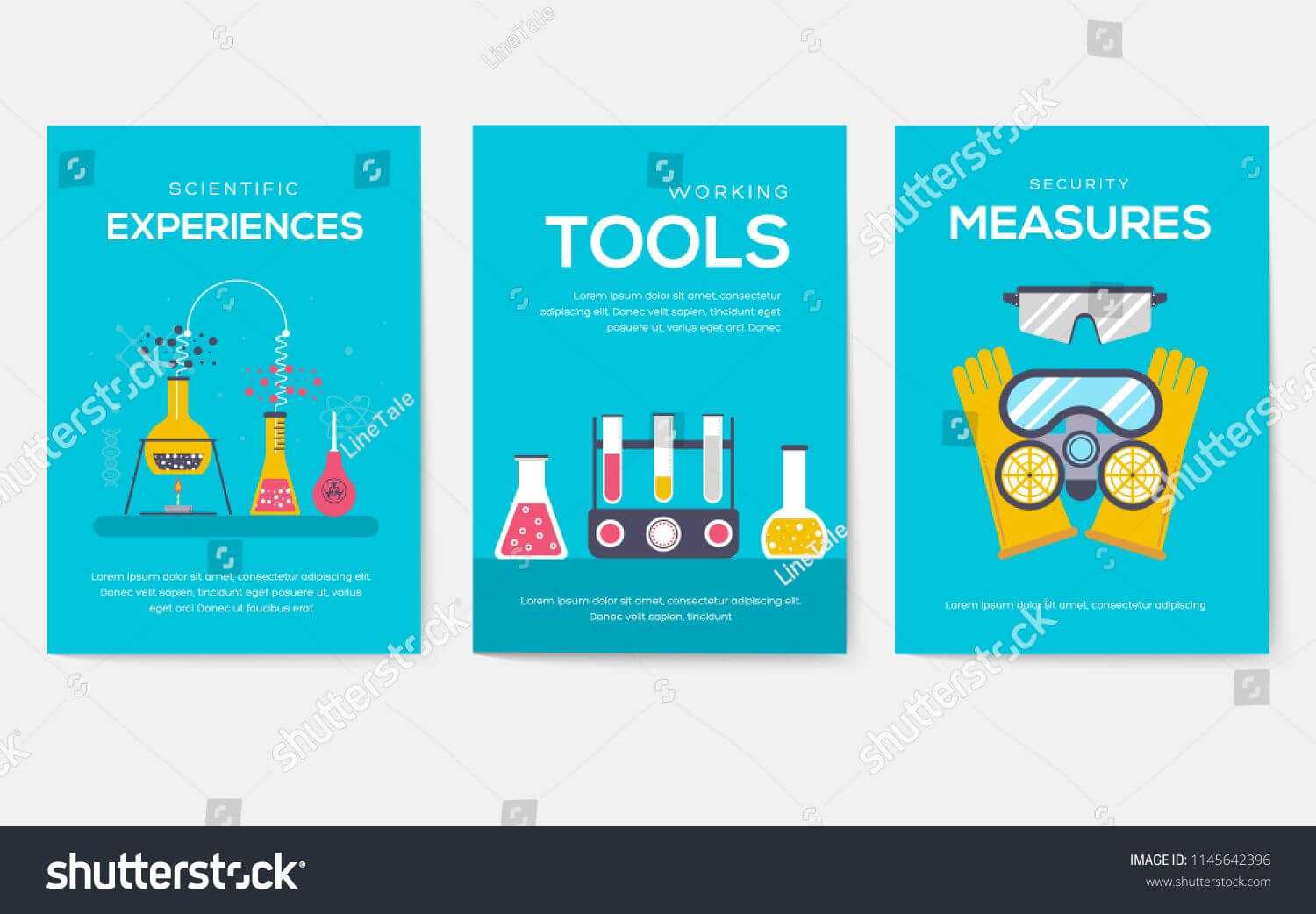 Biohazard Chemists Brochure Cards Set. Chemistry Lab Throughout Science Fair Banner Template