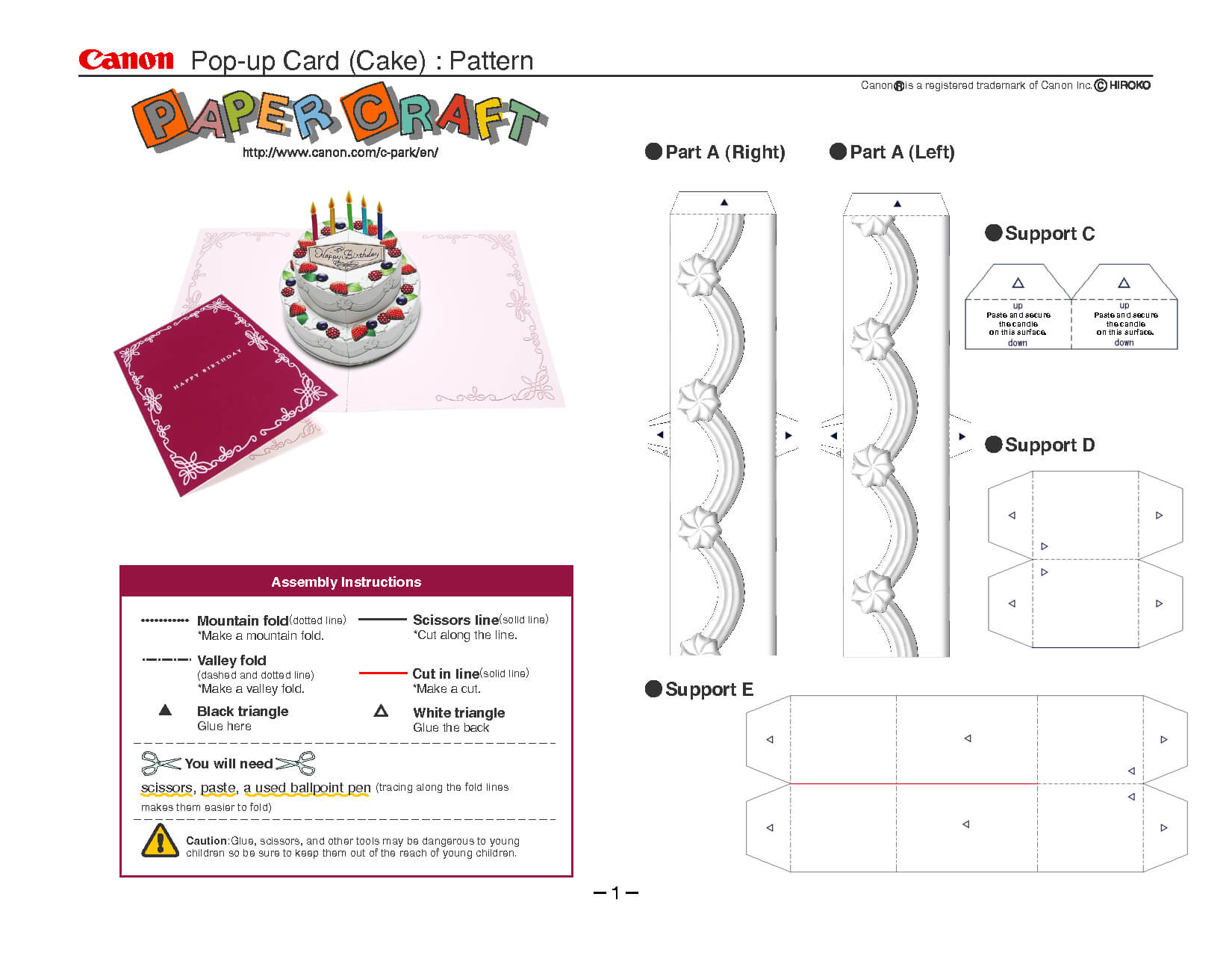 Birthday Cake Pop Up Card Template | Cards | Pop Up Card Inside Free Printable Pop Up Card Templates
