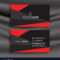Black And Red Business Card Template With intended for Buisness Card Templates