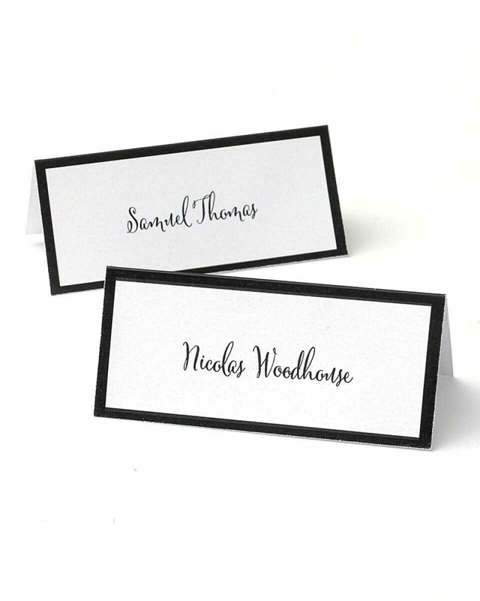 Black Border Printable Place Cards Inside Gartner Studios Place Cards Template