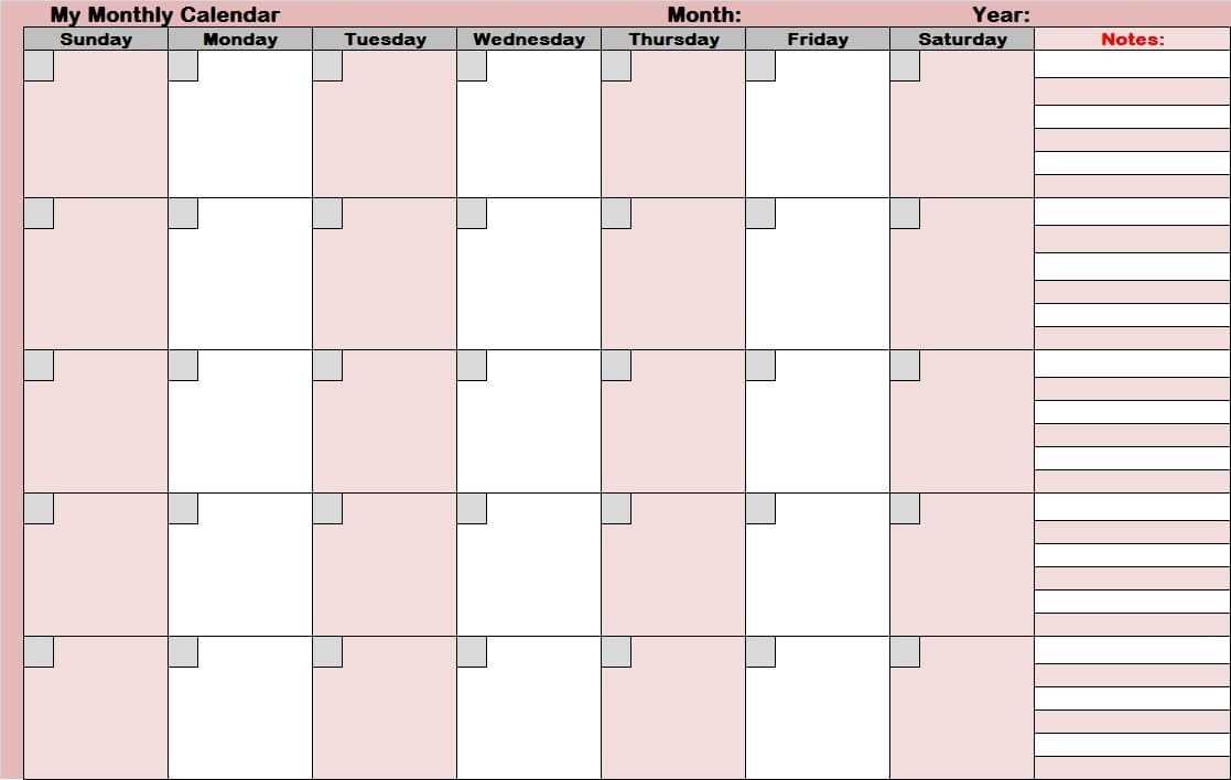 Blank Activity Calendar Template 28 Templates And For Blank With Regard To Blank Activity Calendar Template