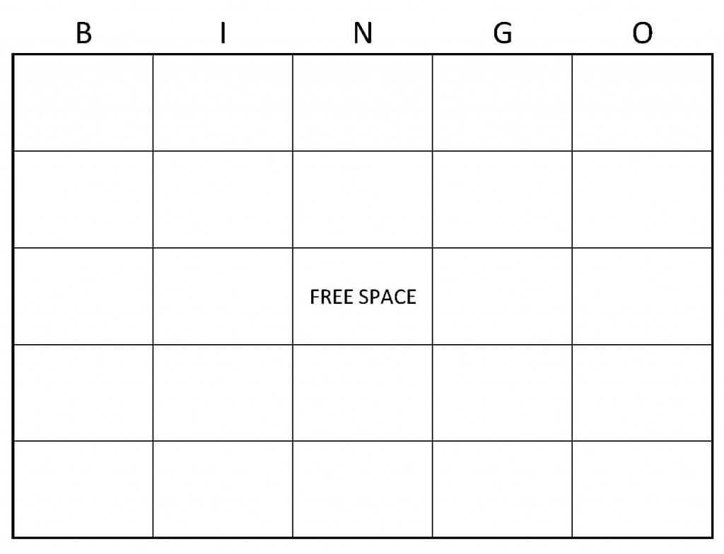 Blank Bingo Cards | Example Of Blank Bingo Cards | Things To With Regard To Blank Bingo Template Pdf