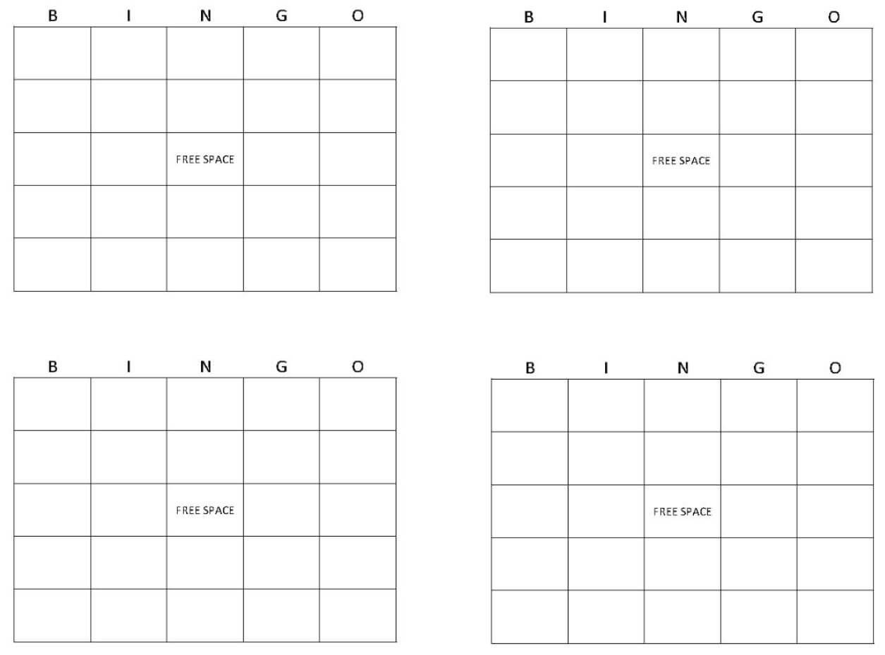 Blank Bingo Cards | Get Blank Bingo Cards Here Pertaining To Blank Bingo Template Pdf