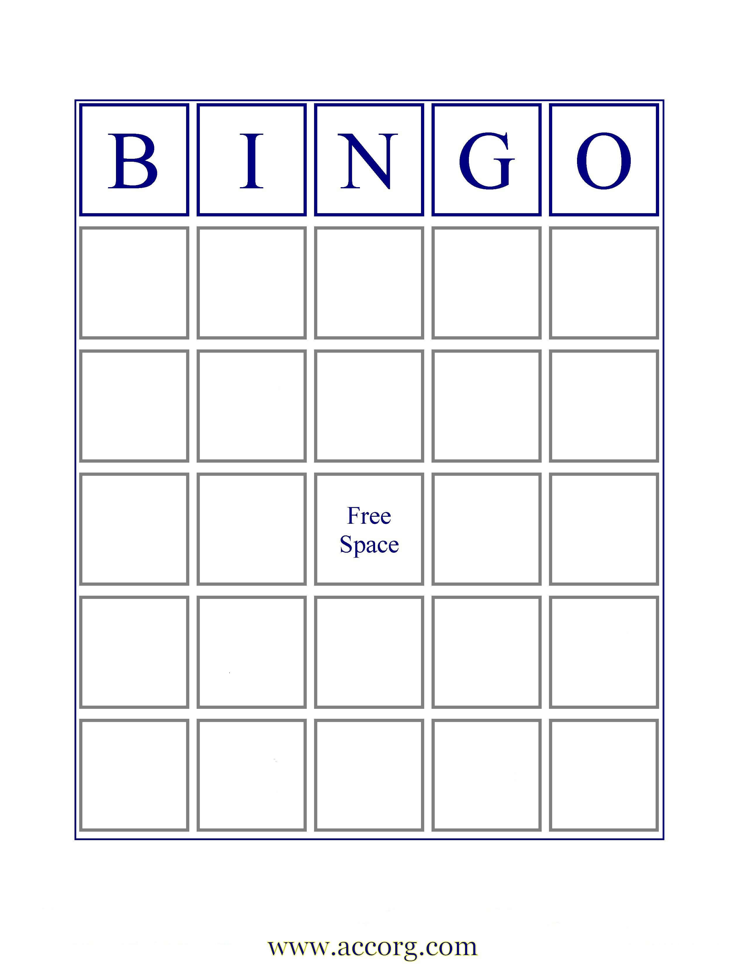 Blank Bingo Cards | If You Want An Image Of A Standard Bingo In Blank Bingo Template Pdf