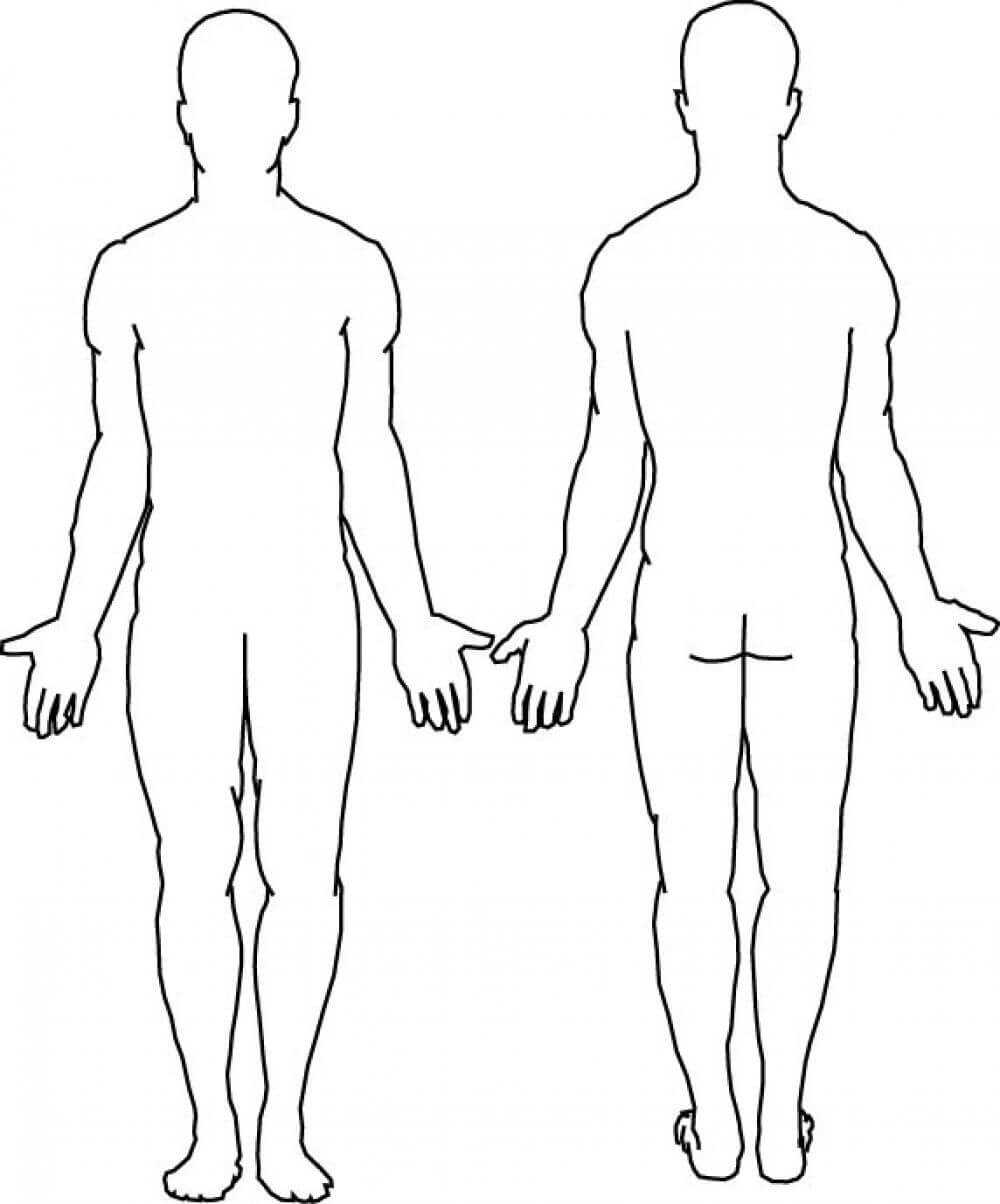 Blank Body | Body Template, Body Outline, Human Body Diagram Throughout Blank Body Map Template