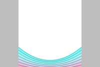 Blank Brochure Template From Curves - Flyer for Blank Templates For Flyers