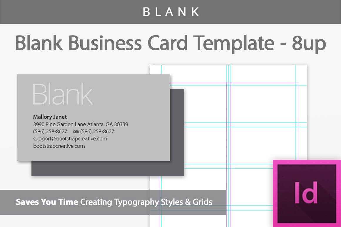 Blank Business Card Indesign Template In Birthday Card Indesign Template