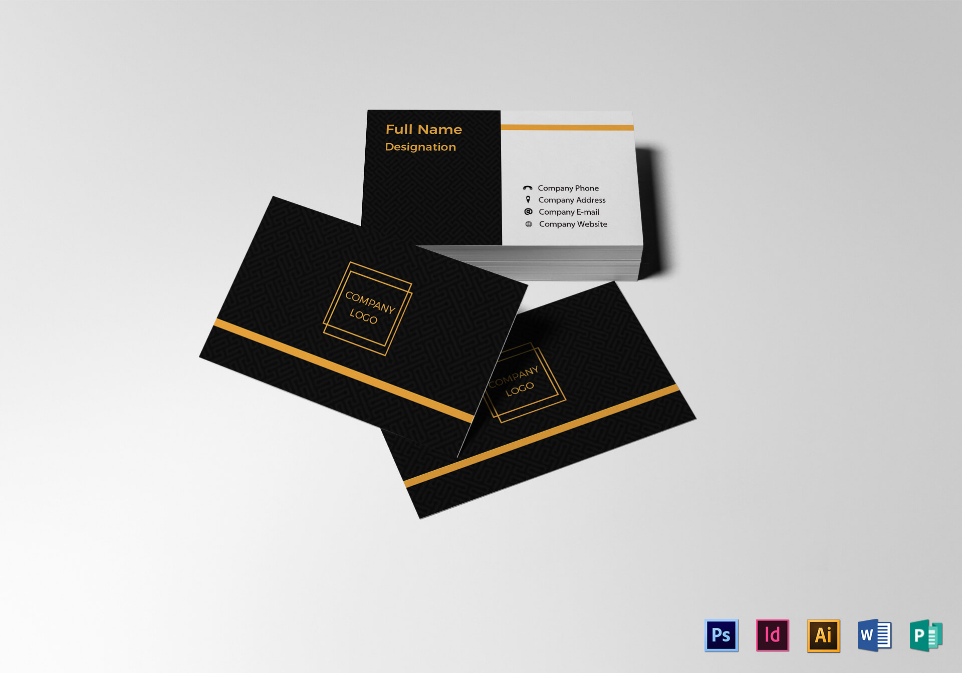 Blank Business Card Template In Company Business Cards Templates