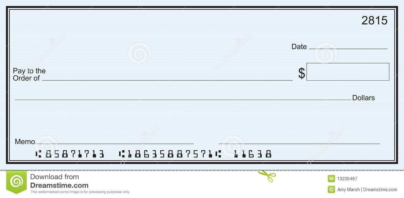 Blank Business Check Template | Blank Check | Printable Throughout Blank Business Check Template