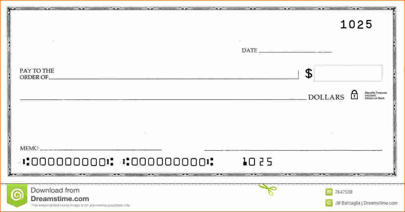 Blank Business Check Template | Template | Business Checks Throughout Large Blank Cheque Template