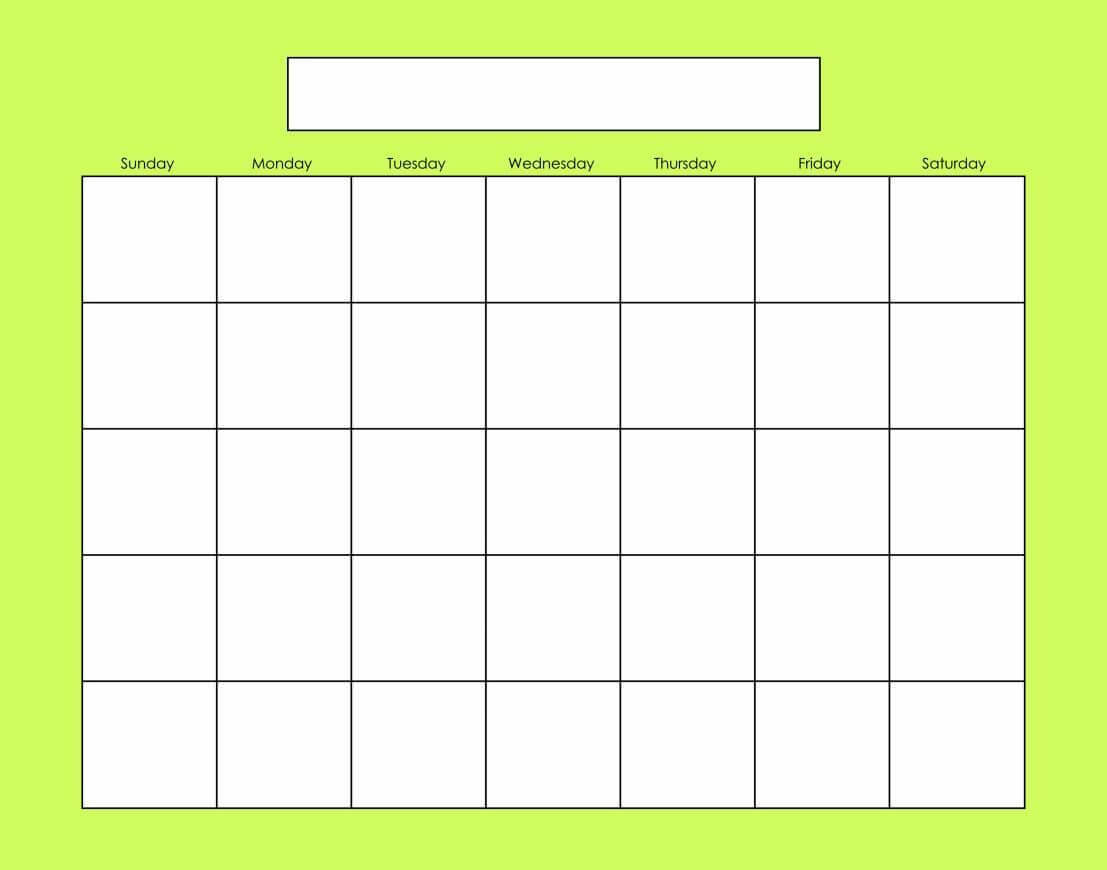 Blank Calendars Activity Calendars | Blank Calendar Pages Inside Blank Activity Calendar Template