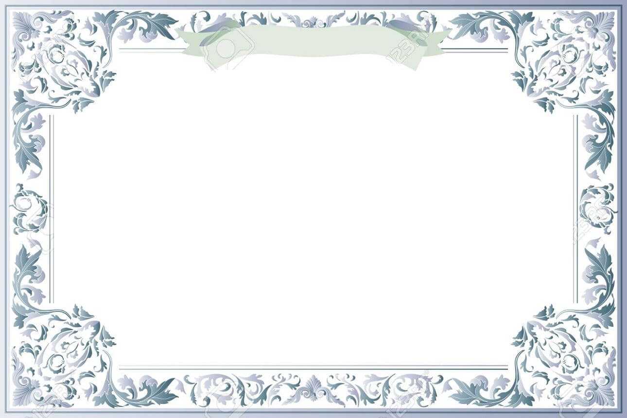 Blank Certificate Template For Best Solution | Blank Inside Award Certificate Border Template