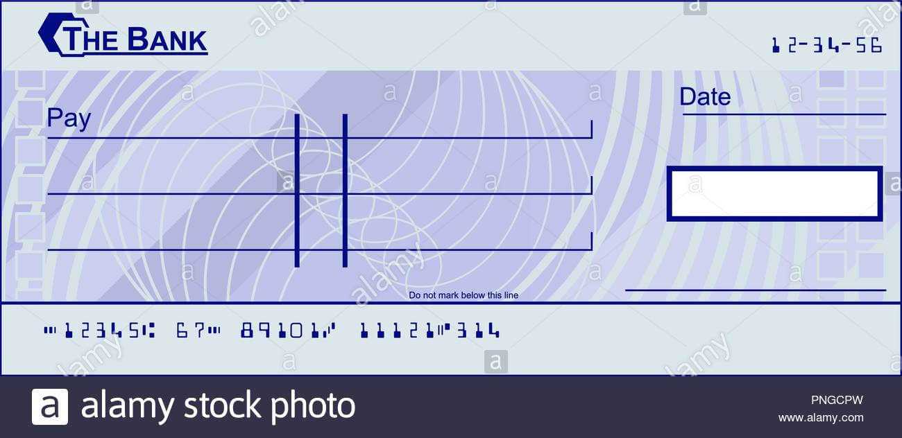 Blank Cheque Stock Photos & Blank Cheque Stock Images – Alamy With Blank Cheque Template Uk