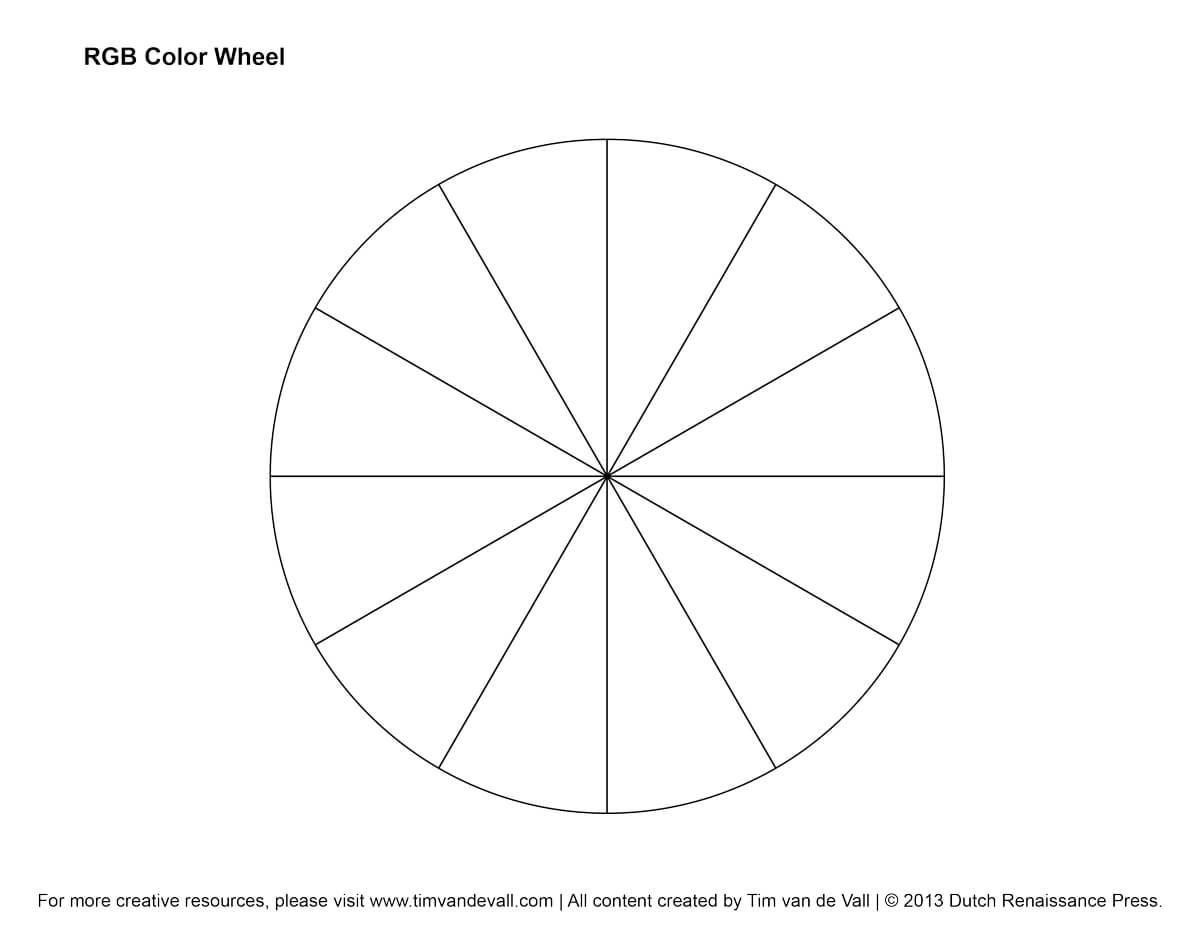 Blank Color Wheel — Use To Practice Hand Position/holding With Regard To Blank Color Wheel Template