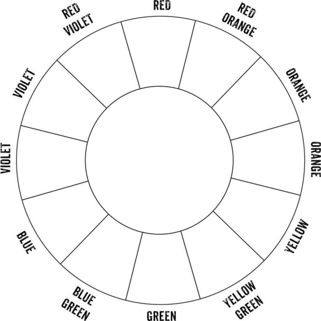 Blank Colour Wheel Template With Best S Color | Colour For Blank Color Wheel Template