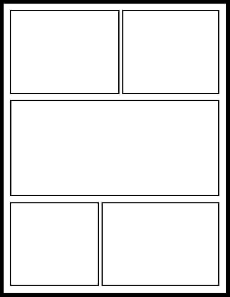 Blank Comic Book Template | Comic Book Template, Blank Comic For Printable Blank Comic Strip Template For Kids