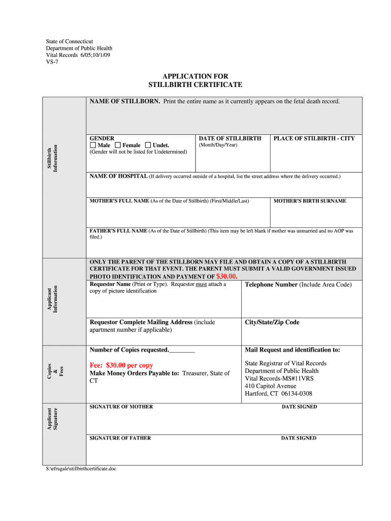 Blank Death Certificate Bihar – Fill Online, Printable With Regard To Baby Death Certificate Template