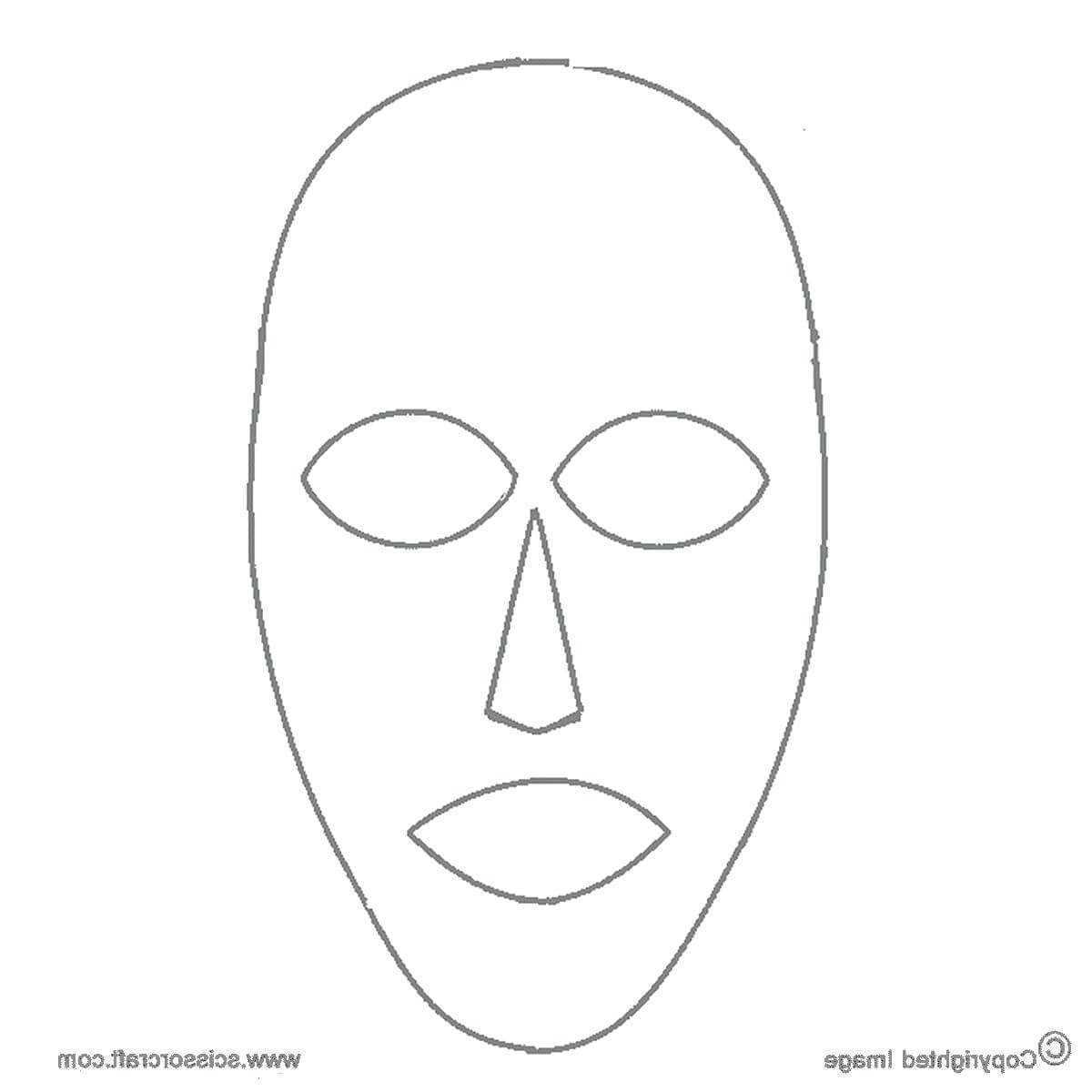 Blank Face Sketch At Paintingvalley | Explore Collection Inside Blank Face Template Preschool