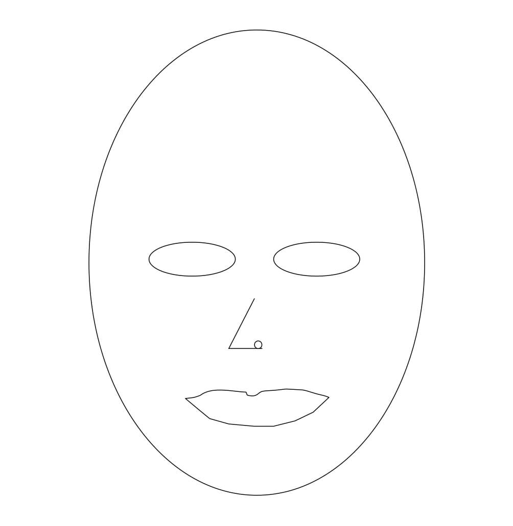 Blank Face Sketch At Paintingvalley | Explore Collection Pertaining To Blank Face Template Preschool