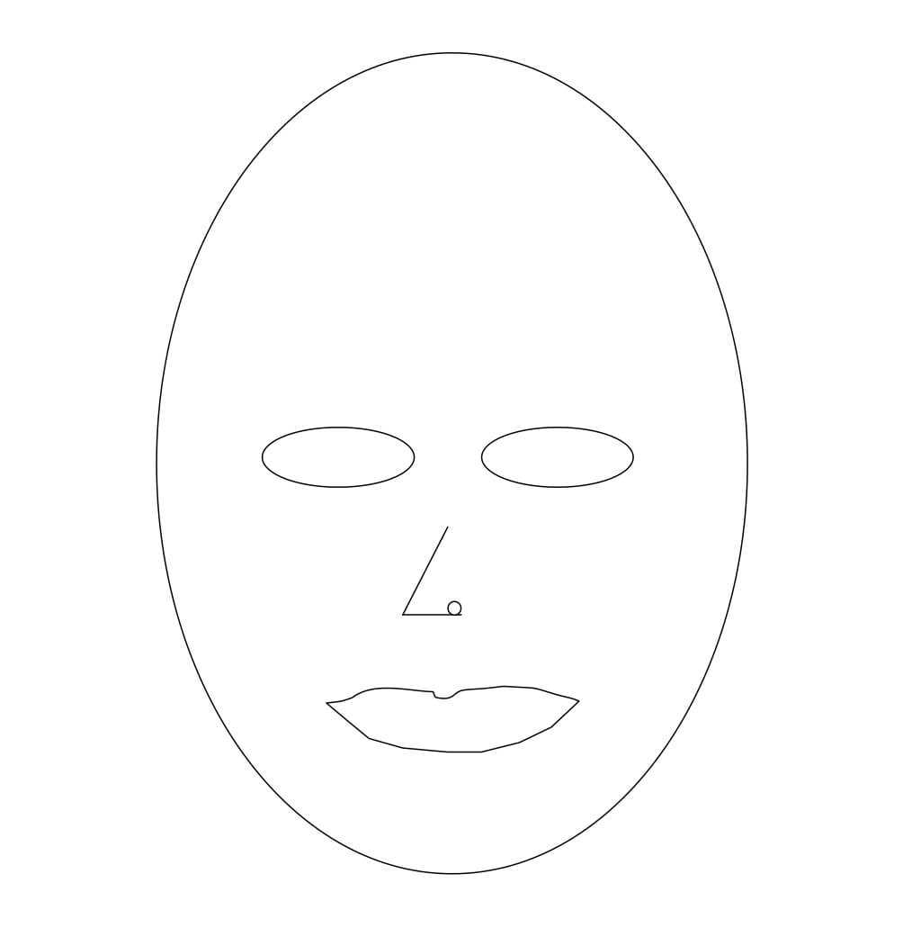 Blank Face Sketch At Paintingvalley | Explore Collection Pertaining To Blank Face Template Preschool