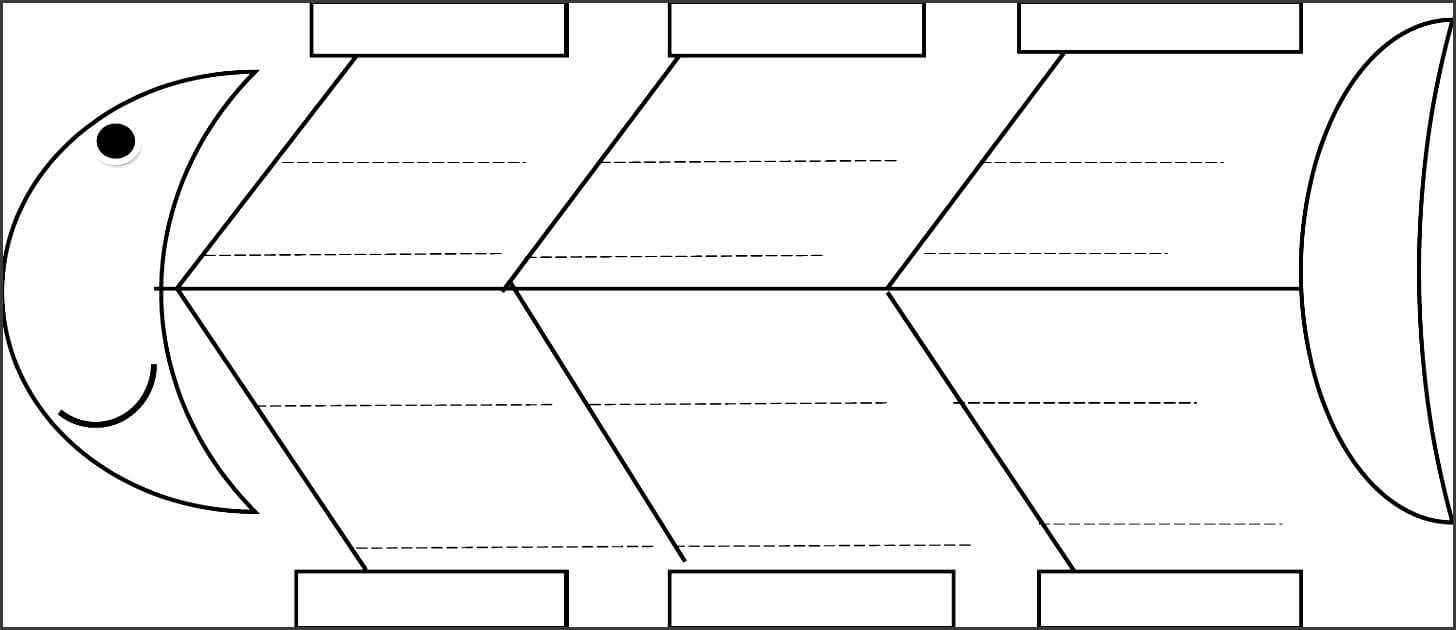 Blank Fishbone Diagram Template Awesome 5 Line Fishbone Intended For Blank Fishbone Diagram Template Word