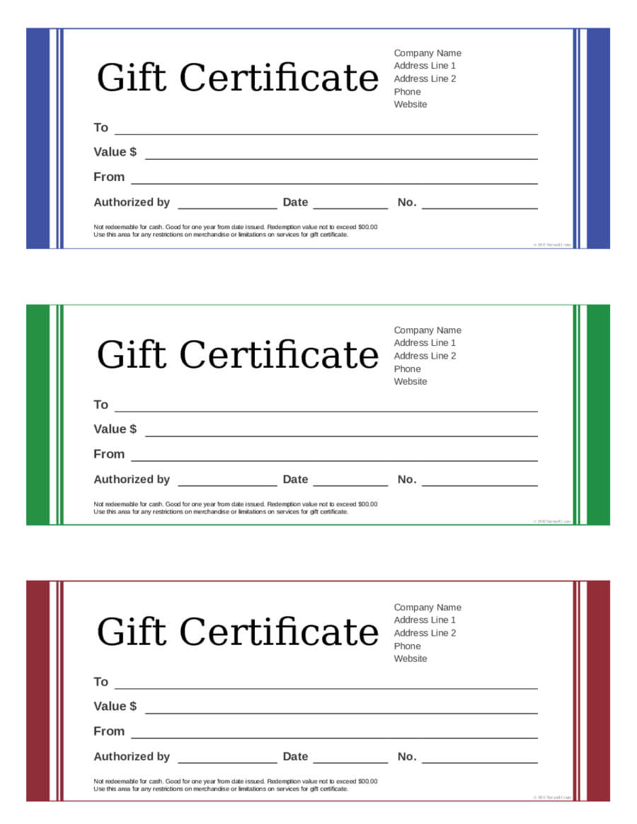 Blank Gift Certificate – Edit, Fill, Sign Online | Handypdf Inside Fillable Gift Certificate Template Free
