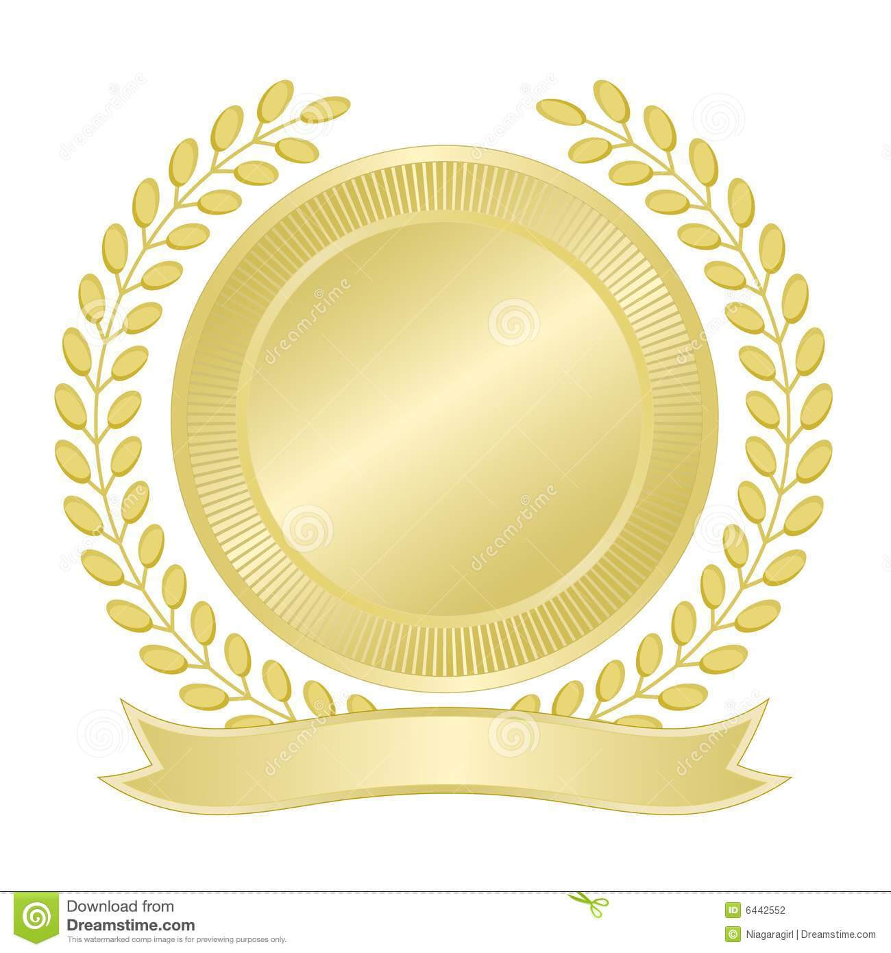 Blank Gold Seal Stock Vector. Illustration Of Seal, Wreath Pertaining To Blank Seal Template