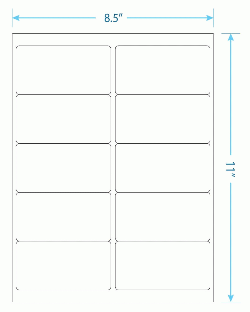 Blank Label Printing Template – Pdf & Doc Download In 8 Labels Per Sheet Template Word